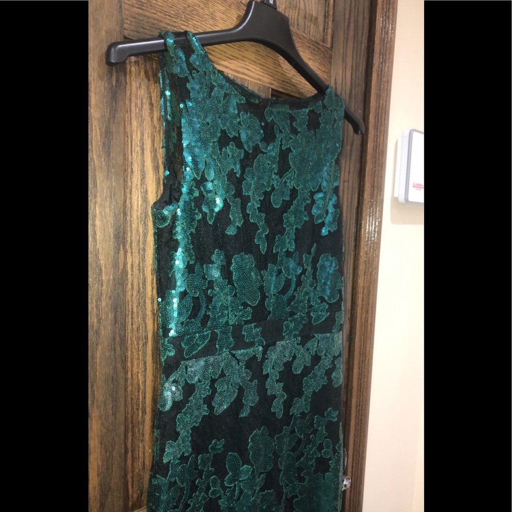 Badgley Mischka Gown Size 8 Formal Dress Green - Picture 7 of 8